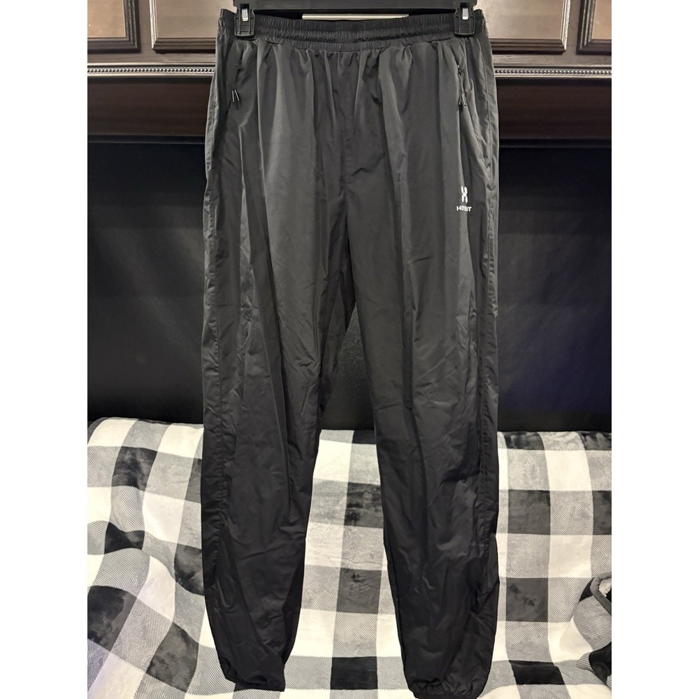 HOTSUIT women's Sauna Sweat Pants Black 2XL US Zip Pockets Workout Weight Loss